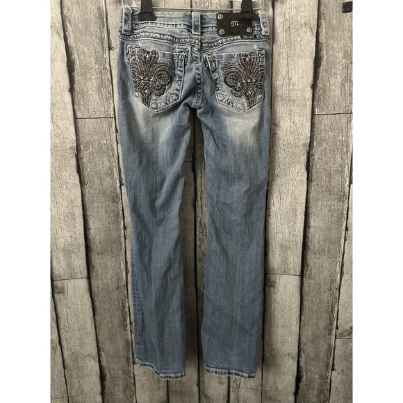 Miss Me Jeans easy boot cut JP5497B denim womens Size 25 Dark Blue Jeans - Picture 4 of 7